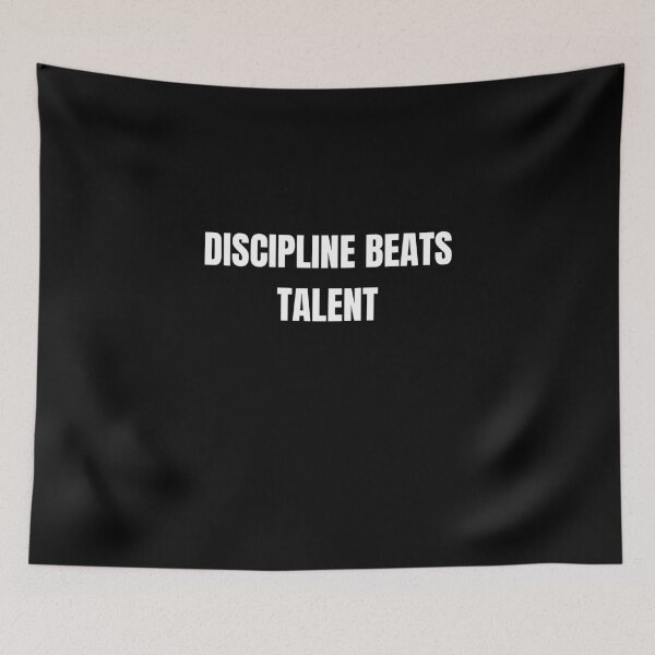 Item preview, DISCIPLINE BEATS TALENT designed and sold by NatureNinja.
