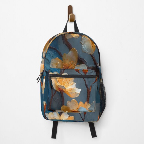 Item preview, Abstract Golden Sakura Details, Blue and Gold Luxury Art designed and sold by daila70.