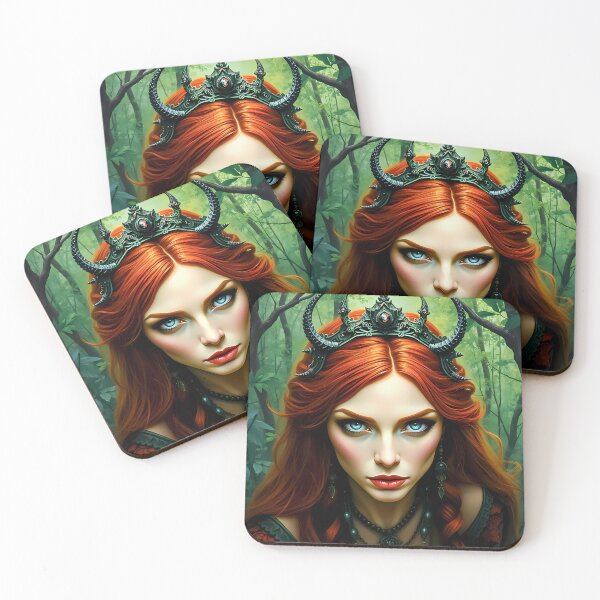 Item preview, Forest Dryad Queen - Dark Enchanted Nature Fantasy Art designed and sold by ArtMorphStudio.
