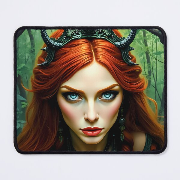 Item preview, Forest Dryad Queen - Dark Enchanted Nature Fantasy Art designed and sold by ArtMorphStudio.
