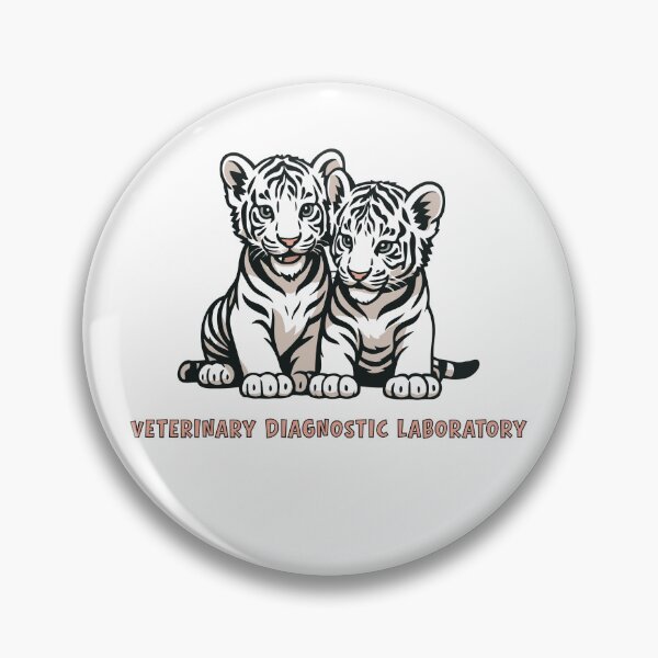 Item preview, Veterinary Diagnostic Laboratory White Tigers designed and sold by bladesandstains.