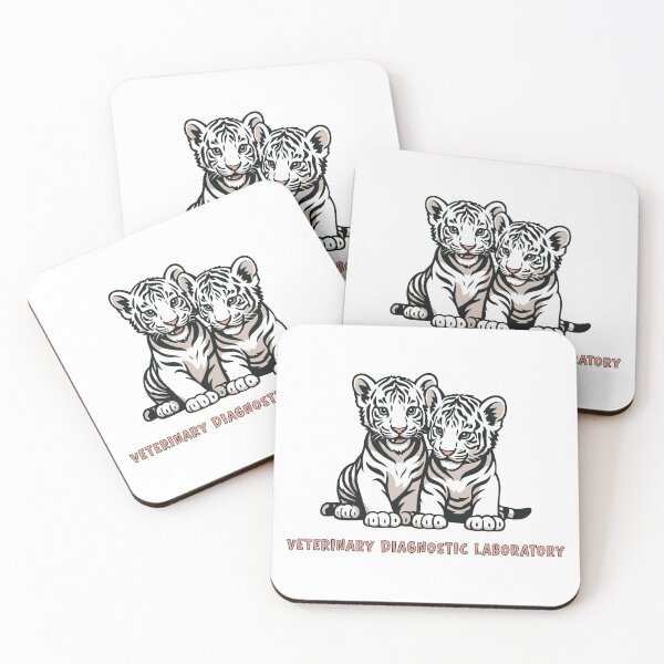Item preview, Veterinary Diagnostic Laboratory White Tigers designed and sold by bladesandstains.