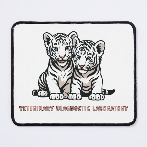 Item preview, Veterinary Diagnostic Laboratory White Tigers designed and sold by bladesandstains.