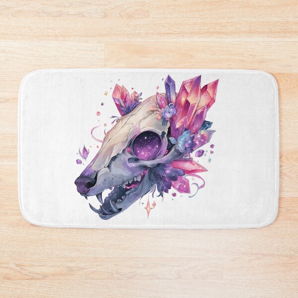 Item preview, Galaxy Fox Skull Crystal Flowers Mystical Pastel Art designed and sold by Anastasiia Yurevych.
