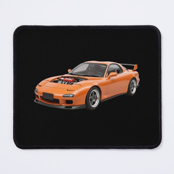Artikelvorschau, Oranger japanischer RX-7 Sportwagen entworfen und verkauft von enginecoldstarts.