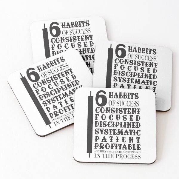 Item preview, 6 Habits of Success – Consistent Focused Disciplined Systematic Patient Profitable designed and sold by unthinkabletees.