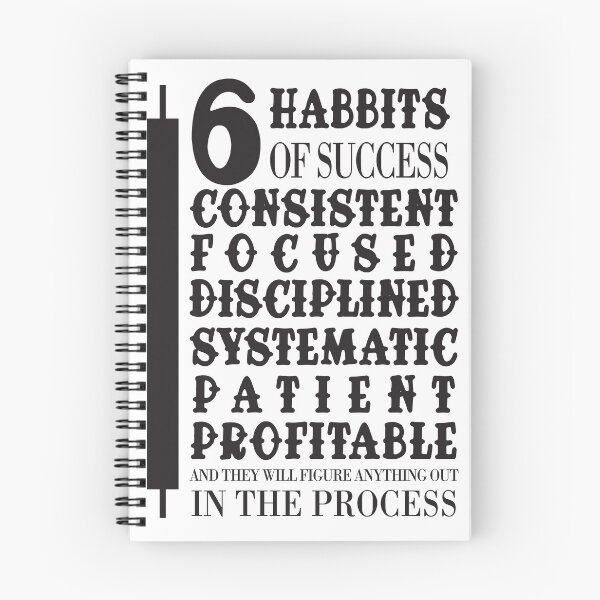 Item preview, 6 Habits of Success – Consistent Focused Disciplined Systematic Patient Profitable designed and sold by unthinkabletees.