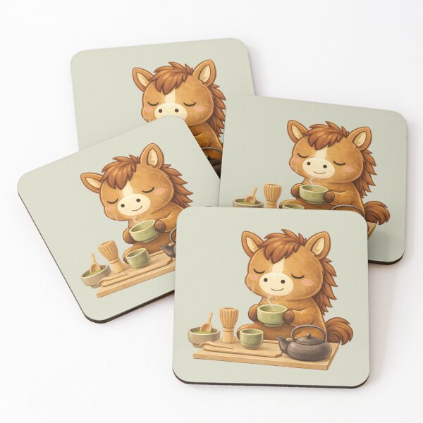 Item preview, Peaceful Tet Horse Tea Time – Cute Zodiac Moment designed and sold by PunchDrop.