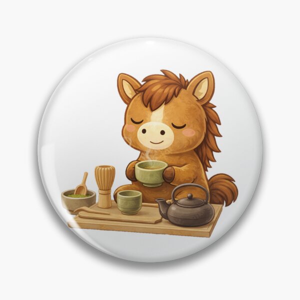 Item preview, Peaceful Tet Horse Tea Time – Cute Zodiac Moment designed and sold by PunchDrop.