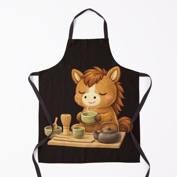 Item preview, Peaceful Tet Horse Tea Time – Cute Zodiac Moment designed and sold by PunchDrop.