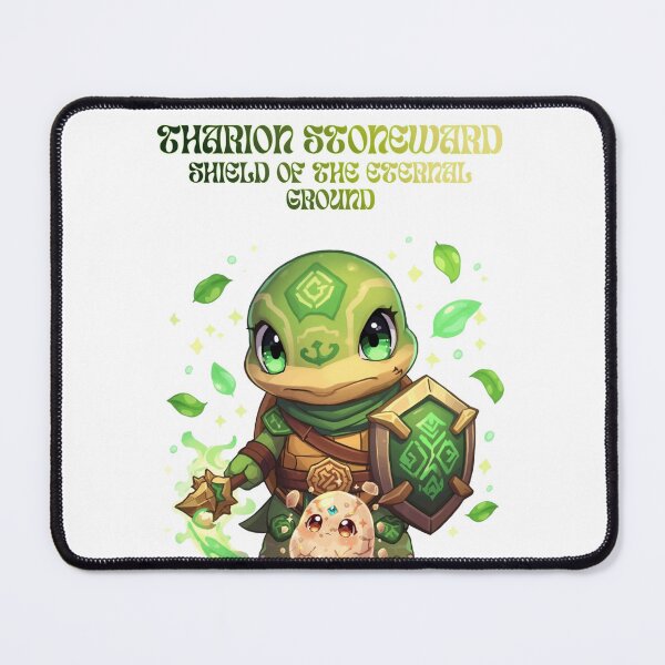 Item preview, Tharion Stoneward – Shield of the Eternal Ground | Druid Turtle Guardian Fantasy Art designed and sold by Monzora.