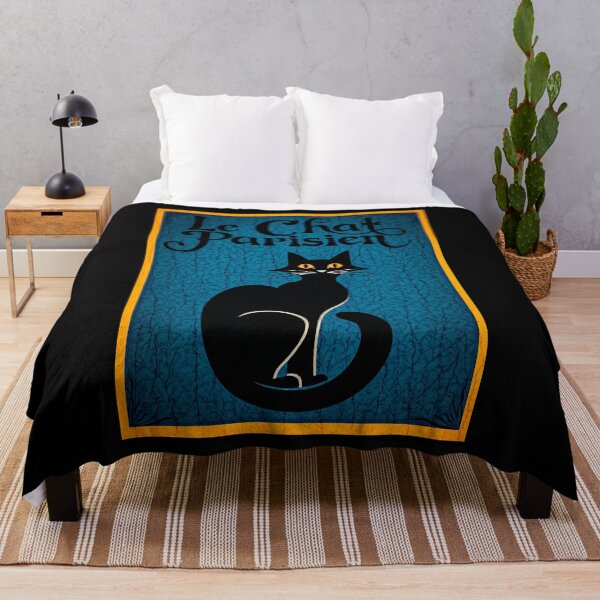 Item preview, Le Chat Parisien — Vintage French Black Cat Art designed and sold by FrancophileFun.