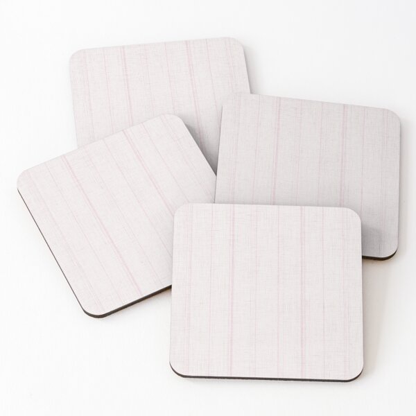 Item preview, Vintage Textured Linen Boho Vertical Pinstripes - Pink & Cream designed and sold by LoveAlways-AEP.