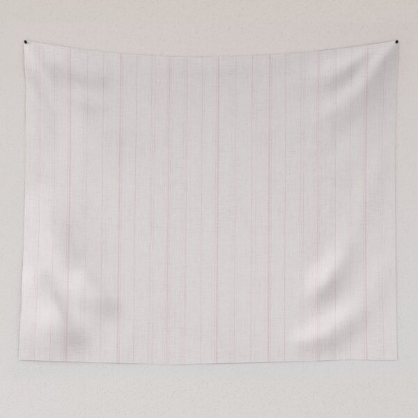 Item preview, Vintage Textured Linen Boho Vertical Pinstripes - Pink & Cream designed and sold by LoveAlways-AEP.