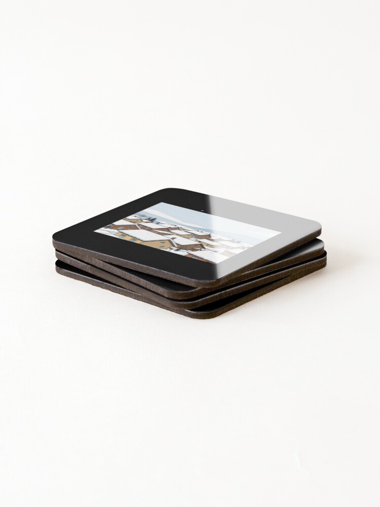 Thumbnail 4 of 5, Coasters (Set of 4), Snow-Covered Rooftops designed and sold by Aetheriswork.