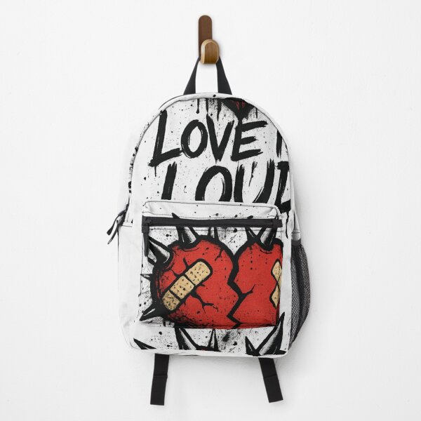 Item preview, Love Is Loud – Cracked Punk Heart Graffiti Design designed and sold by JonelCrafts.