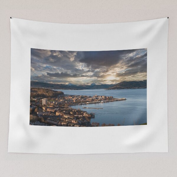 Item preview, Argyll Snowcapped Mountains from Lyle Hill Greenock designed and sold by RJW Images.