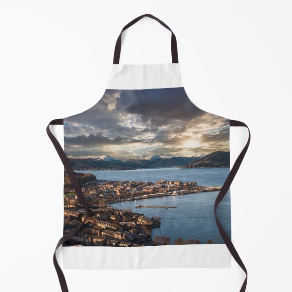 Item preview, Montañas nevadas de Argyll desde Lyle Hill Greenock designed and sold by RJW Images.