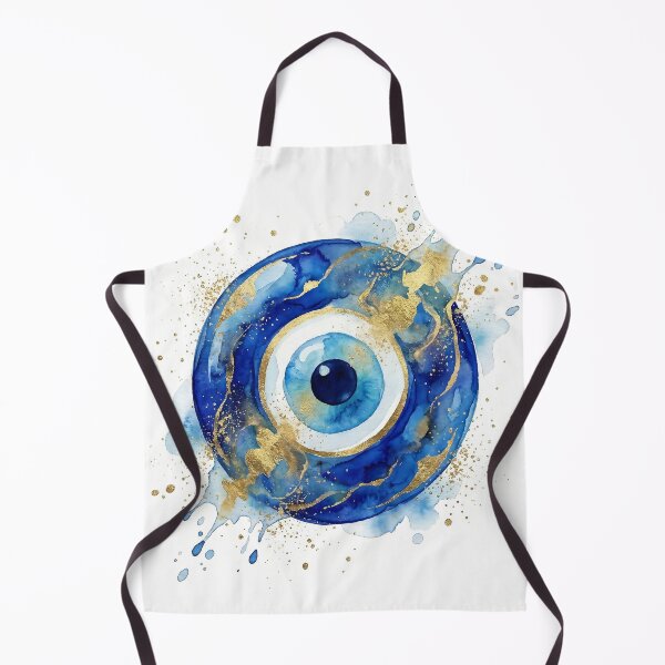 Item preview, Modern Artistic Watercolor Evil Eye Protection Amulet designed and sold by PixelPasha.