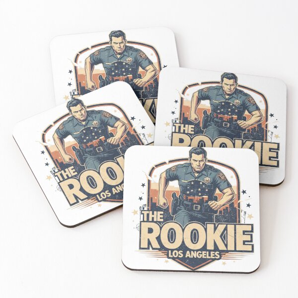 Item preview, The Rookie Los Angeles Retro Action Badge Art designed and sold by Fidgetytame.