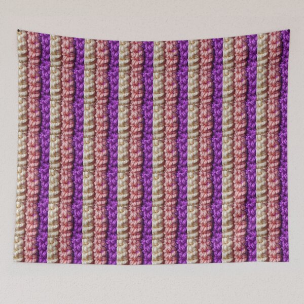 Item preview, Crochet in fuschia peach and vanilla designed and sold by Emma  Amies.