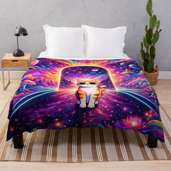 Item preview, Cat Between Worlds – Crossing the Cosmic Portal designed and sold by Dominik1994.