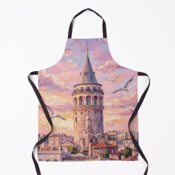 Item preview, Dreamy Sunset over Galata Tower Istanbul designed and sold by PixelPasha.
