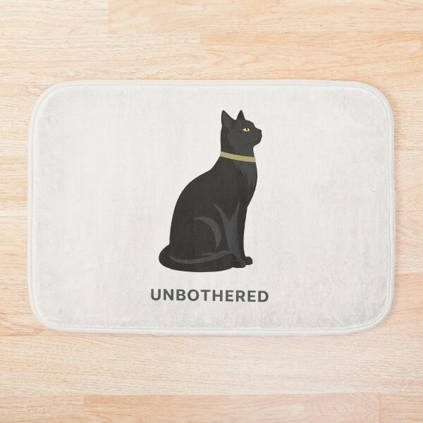 Item preview, Unbothered Black Cat Minimal Illustration designed and sold by Ombrya.