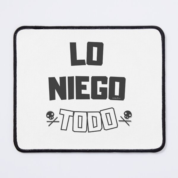 Item preview, Spanish songs: I deny everything. Lyrics of Spanish rock songs. (Black) designed and sold by Rebeldía Pura.
