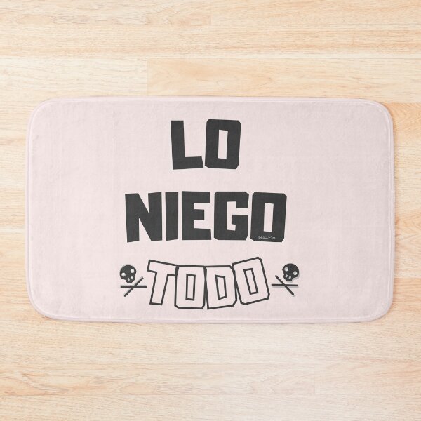 Item preview, Spanish songs: I deny everything. Lyrics of Spanish rock songs. (Black) designed and sold by Rebeldía Pura.