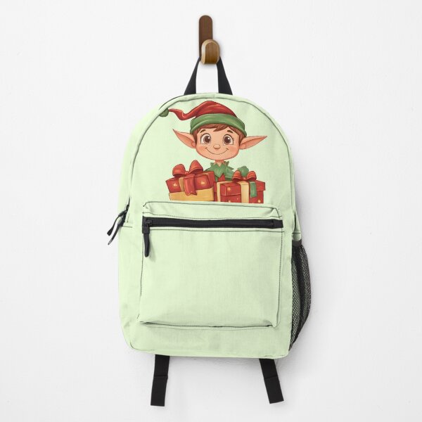 Item preview, Cute Christmas Elf with Gifts Illustration designed and sold by SyberGen.