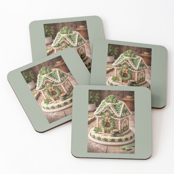 Item preview, St. Patrick’s Day Gingerbread House designed and sold by Novel Works Studio.