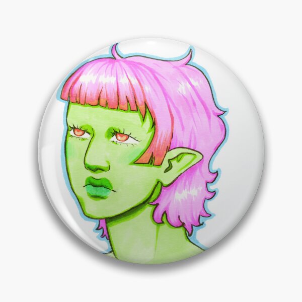 Artikelvorschau, Grüne Frau mit rosa Haar entworfen und verkauft von bubbly2099.