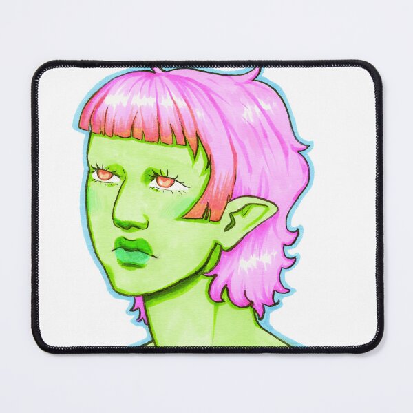 Item preview, Green Woman With Pink Hair designed and sold by bubbly2099.
