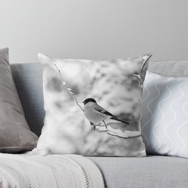 Item preview, Eurasian bullfinch on white bw designed and sold by Jouko Lehto Photography.