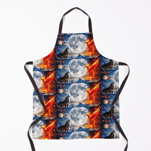 Item preview, Wolf Moon Phoenix Takes Flight – Power, Rebirth & Wild Spirit designed and sold by Earth Nature Creations.