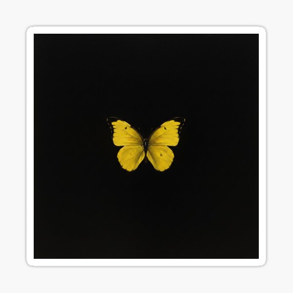 Small yellow butterfly Sticker
