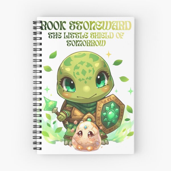 Item preview, Rook Stoneward – The Little Shield of Tomorrow | Druid Turtle Guardian Fantasy Art designed and sold by Monzora.