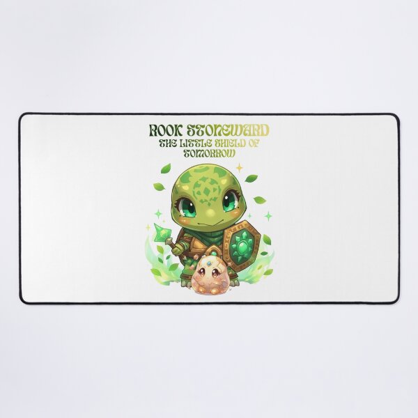 Item preview, Rook Stoneward – The Little Shield of Tomorrow | Druid Turtle Guardian Fantasy Art designed and sold by Monzora.