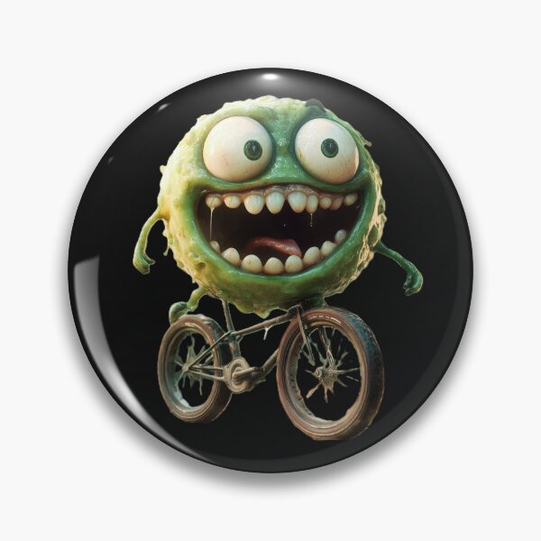 Item preview,  slime on the bike with a smile designed and sold by Kat's Design Hub.