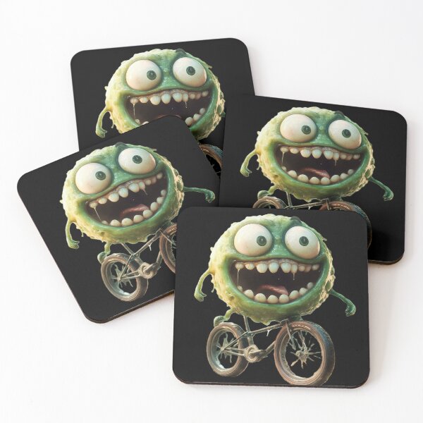 Item preview,  slime on the bike with a smile designed and sold by Kat's Design Hub.