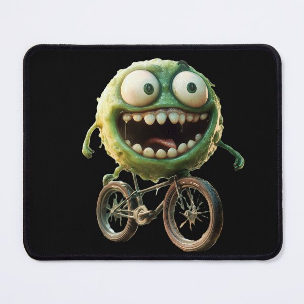 Item preview, slime on the bike with a smile designed and sold by Kat's Design Hub.