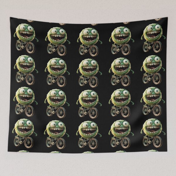 Item preview,  slime on the bike with a smile designed and sold by Kat's Design Hub.