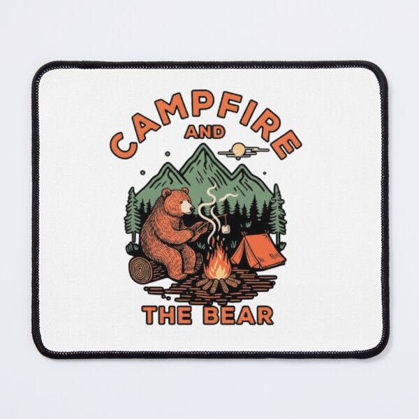Item preview, Campfire and the bear designed and sold by LuloCreative.