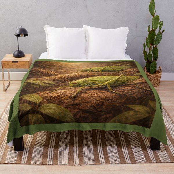 Item preview, Katydids – Leaf Mimic Forest Insect Art designed and sold by GeoWild Designs.