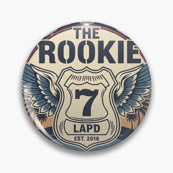 Item preview, The Rookie Season 7 Winged Badge Vintage Art designed and sold by Fidgetytame.