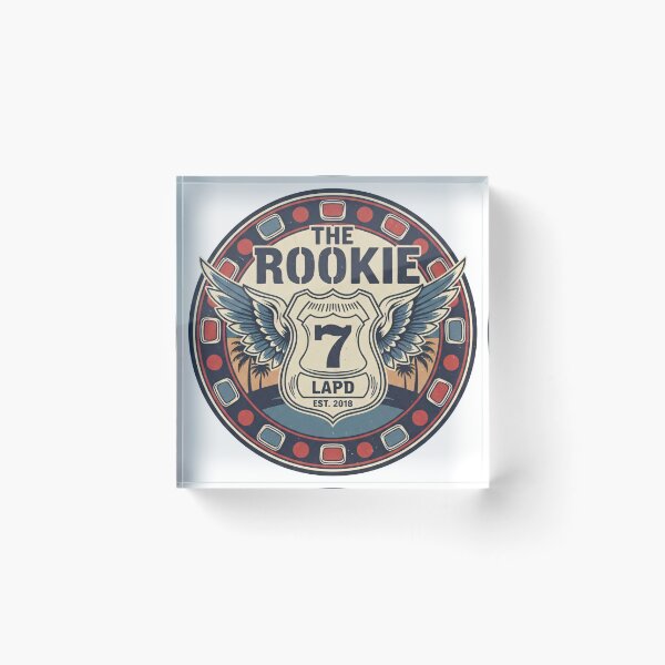 Item preview, The Rookie Season 7 Winged Badge Vintage Art designed and sold by Fidgetytame.