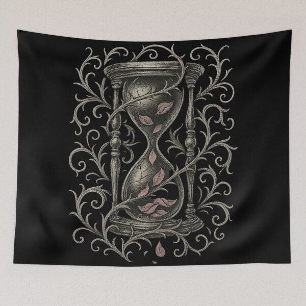 Item preview, Withering Hourglass – Gothic Time and Mortality designed and sold by Mouraludia.