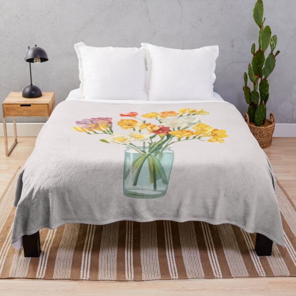 Item preview, Colorful Freesias in a Vase designed and sold by Violet Peonies.