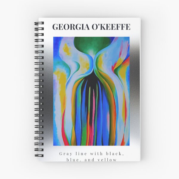Item preview, Georgia O'keeffe Gray Line With Black, Blue, And Yellow designed and sold by st1art.